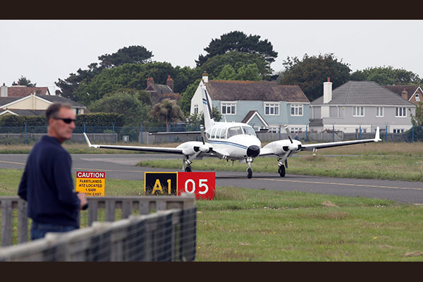 King Air Taxiing